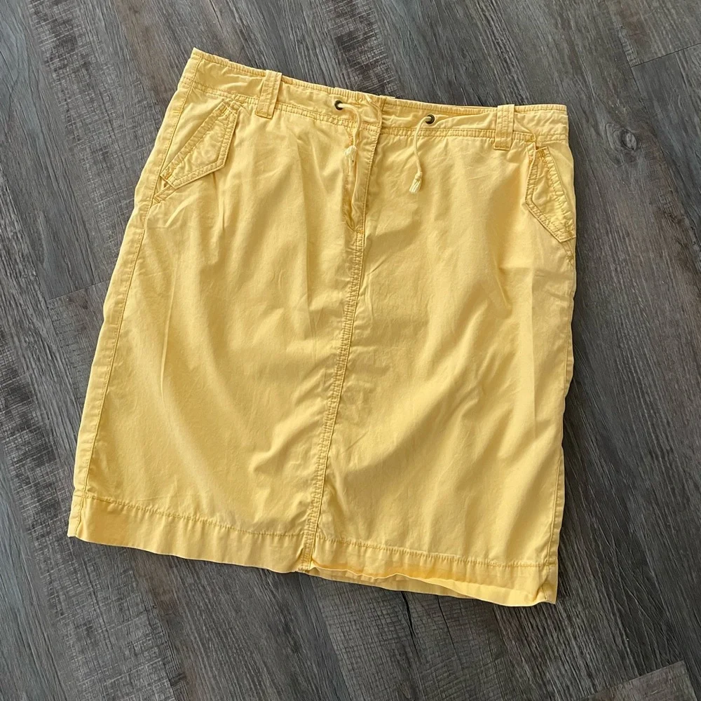 J.Crew Cotton Chino Drawstring Skirt - Picture 2 of 6